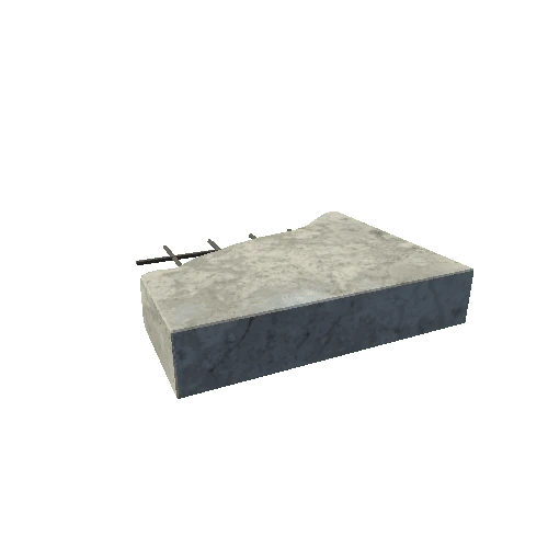 Concrete Block Broken 1 Type 3 Moveable
